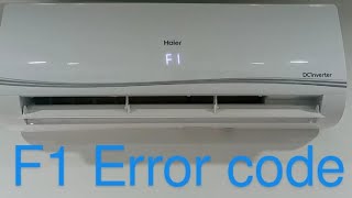 Haier dc inverter F1 Error code [upl. by Yddub]