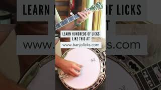 Bluesy HammerOn Slide PullOff Lick  Bluegrass Banjo [upl. by Hamilton]