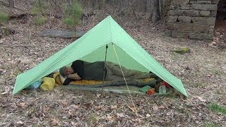 Silpoly Ultralight Solo Backpacking Tarp [upl. by Shiverick554]