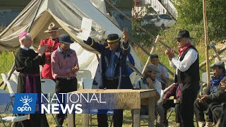 Tlicho celebrate 100year anniversary of signing Treaty 11  APTN News [upl. by Castro764]