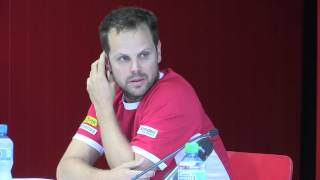 Press conference with Wawrinka Lammer and Lüthi [upl. by Ybrad]