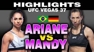 Ariane Lipski x Mandy Bohm UFC Vegas 37 Highlights [upl. by Nonnair]