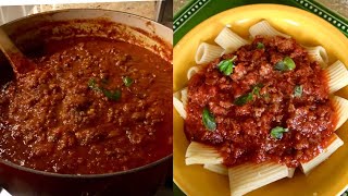 Traditional Italian Meat Sauce  Best Using San Marzano Tomatoes [upl. by Negiam]