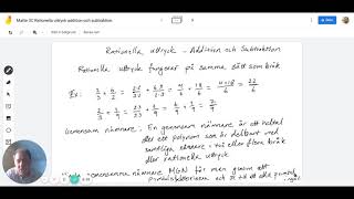 Matte 3C Rationella uttryck addition och subtraktion [upl. by Kila]