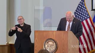 Gov Tim Walz discusses 176B state budget surplus [upl. by Ymot]