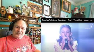 Daneliya Tuleshova  Spectrum – Voice Kids S04 A Laymans Reaction [upl. by Lore179]