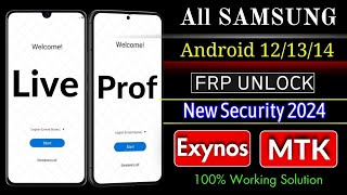 Samsung Frp Bypass 2024  Android 121314  New Security 2024  Factory Reset Protection Bypass [upl. by Llyrrad977]