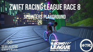 Zwift Racing League Race 8 Guide  Sprinters Playground [upl. by Anikahs]