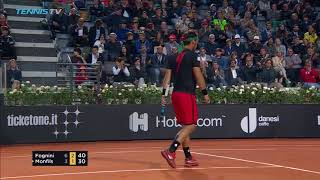 Djokovic in Vintage Form Fognini Cracks Massive Milestone  Rome 2018 Day 2 Highlights [upl. by Enywtna863]