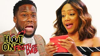 Kevin Hart and Tiffany Haddish Play Truth or Dab  Hot Ones [upl. by Ettelliw]