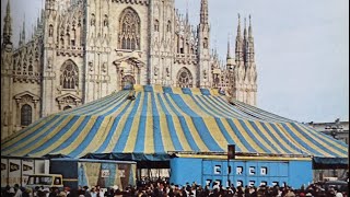 Circo Tribertis in Piazza Duomo Carnevale Ambrosiano 1975 Milano [upl. by Eelirol]