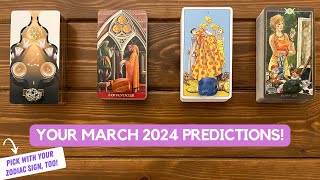 Your March 2024 Predictions ✨🗓 👉 🔮✨  Pick a Card  Pick with Zodiacs [upl. by Cerallua]