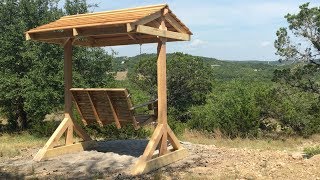 How to Build A Porch Swing Frame  DIY [upl. by Zimmer]