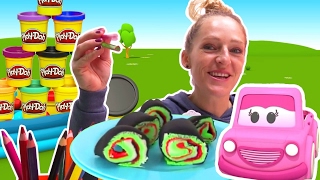 Sushi aus Playdoh Knete Lehrreiche Videos auf Deutsch [upl. by Marvel]