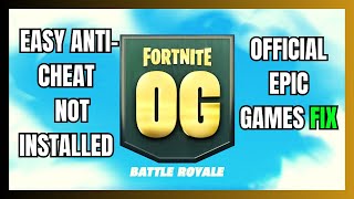 Fortnite Easy Anti Cheat Is Not Installed  Official Epic Games Fix [upl. by Anial486]