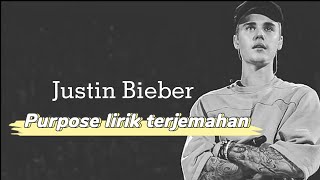 Purpose Justin bieber lirik terjemahan [upl. by Haididej]