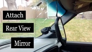 How to Attach Rear View Mirror [upl. by Akli]