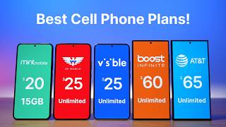 9 Best Cell Phone Plans End of 2023 [upl. by Leuqar839]