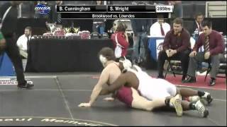 285 lbs Class 5A Match from the GHSA Individual Wresting Championships [upl. by Ruzich]