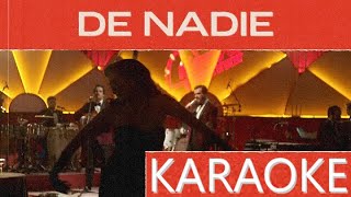 Enjambre  De Nadie Noches De Salón  KARAOKE [upl. by Carboni]