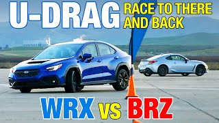 UDRAG 2022 Subaru BRZ vs 2022 Subaru WRX [upl. by Kimmie]