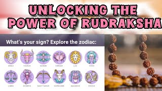 Unlocking the Power of Rudraksha Find Your Zodiac Match rudraksha remedies astrology treanding [upl. by Evreh]