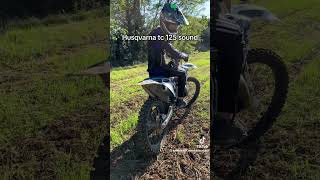 HUSQVARNA TC 125 SOUND 🤯 husqvarna tc125 shorts [upl. by Jozef]