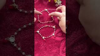 DIY beautiful anklet 🤩youtubeshorts jewelerymakingathome viralshorts [upl. by Ainorev]