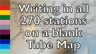 Filling In A Blank Tube Map [upl. by Idleman]