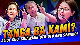 KAMI PO BA AY TANG4 NAHIGHBLOOD ANG SENADO SA REBELASYON NI ALICE GUO HUA PING AT TIGAS NG ULO [upl. by Zehcnas]