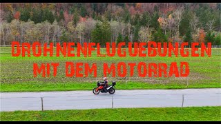 Drohnenflugübungen mit dem Motorrad Bregenzerwald und Hochtannbergpass [upl. by Enahpets]