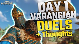 Day 1 Varangian Guard Duels  Quick Thoughts  For Honor [upl. by Karlise869]