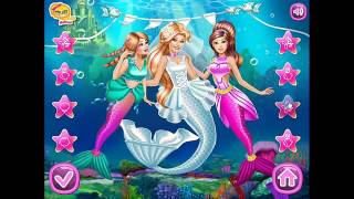 How To Play Barbie Mermaid Wedding Game [upl. by Thistle860]