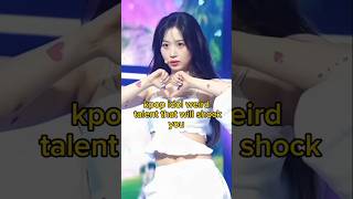 kpop idol weird talent that will shock you aespa shorts fyp [upl. by Chirlin873]