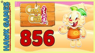 Candy Crush Jelly Saga Level 856 Hard Jelly mode  3 Stars Walkthrough No Boosters [upl. by Eiralam]