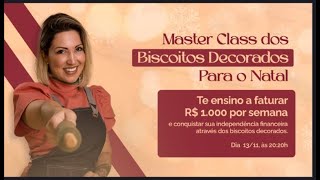 Master Class dos Biscoitos Decorados para o Natal [upl. by Affay]