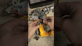 Common dewalt nail gun fault Dirty switch contacts needs cleaning Dewalt asmr cleaning tools [upl. by Bidle174]