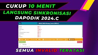 Langkah Update DAPODIK 2024 C Sampai Sinkronisasi [upl. by Lilaj]