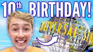 Parkers 10th Birthday at UNIVERSAL STUDIOS [upl. by Eenimod]