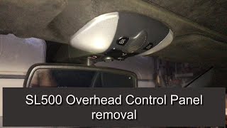 Mercedes SL500 R230 Overhead Control Panel removal code B1888 [upl. by Odracer]