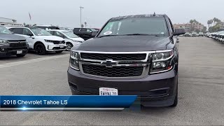 2018 Chevrolet Tahoe LS Costa Mesa Newport Beach Irvine Huntington Beach Orange [upl. by Nohsar143]