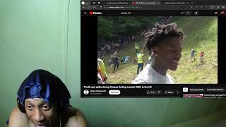 CHEESE ROLLING CONTEST 2024 IN UK FT IShowSpeed reaction w3r3actz trending [upl. by Riba136]