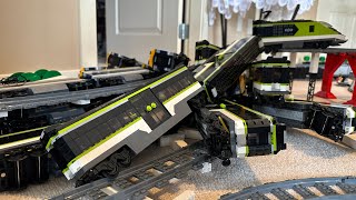 LEGO Train Crash and Derailment Compilation  4 [upl. by Sukin]