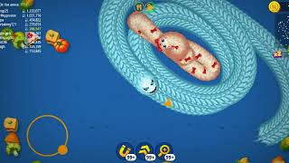 ⭐🐍WORMSZONEIO  GIANT SLITHER SNAKE TOP 01  Epic Worm Zone Best Gameplay  PIHU GAMING 25M 002 [upl. by Aremaj598]