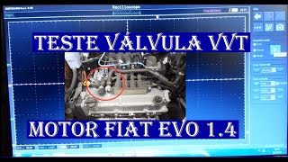 Teste da válvula VVT Fiat Evo 14 com Hantek [upl. by Garbers]