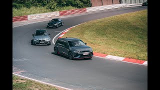 Crazy lap going trough traffic Ioniq 5N vs BMW M3 Nurburgring [upl. by Etnaid]