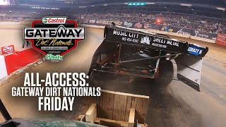 Behind The Pyro Engine Heat amp Fence Repair  AllAccess Friday At The Gateway Dirt Nationals [upl. by Anerb]