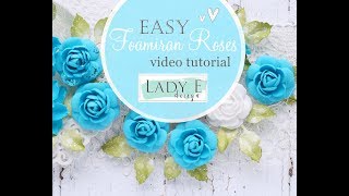 Easy Foamiran Roses Tutorial  DIY  Handmade Flowers [upl. by Duck788]