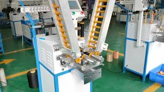 bobbin winding machine2heads high speed yarn winding machine [upl. by Bernetta]