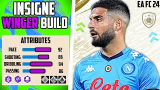 FINESSE SHOT KING BEST PRIME INSIGNE WINGER BUILD EA FC 24 Pro Clubs [upl. by Dmitri]